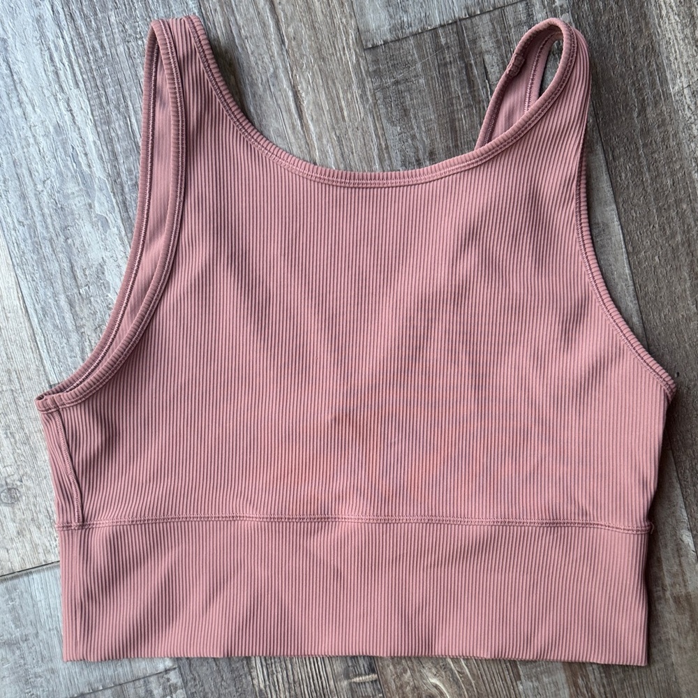 lululemon athletica Ribbed Mauve Tank Top